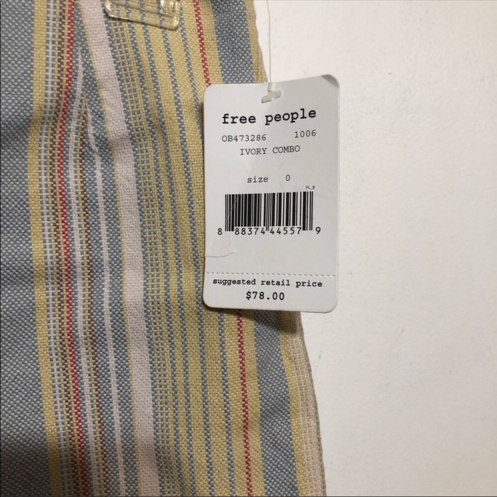 Free People High Rise Newman Striped Short - Picture 7 of 8